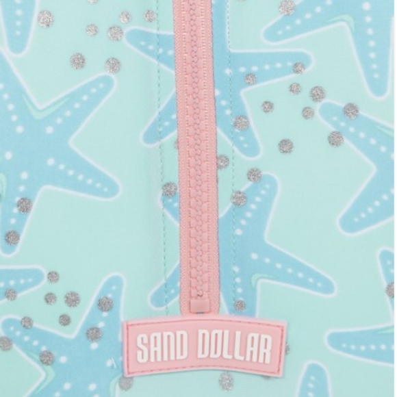 Girls Sand Dollar Bathing Suit - UPF Protection Size 10-11 - Decent Condition - Picture 5 of 10